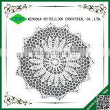 Stylish Crochet White Round Placemat thumbnail-1