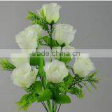 Plastic Flower Bouquet Wedding Silk Rose Flower Bouquet thumbnail-5