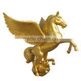 Fiberglass Gold Flyhorse Sculpture Figurine thumbnail-2