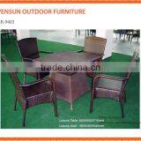 Garden Patio Dining Set With Glass Top Table 6 Reclining Arm Chairs thumbnail-1