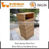 Environment Friendly Durable Rattan Dusbin Wicker Furniture thumbnail-2