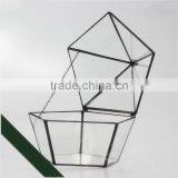 Five Face Opening Closed Five Angular Geometry Glass Greenhouse Flowers Garden Decor Pots thumbnail-3