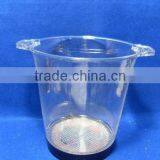 New Style Transparent Plastic PS LED Lighted Ice Bucket With Handle thumbnail-1