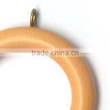 Light Brown Wood, Curtain Rod Ring Screw Eyelet To Fit Curtain Poles Up To 35mm Diameter thumbnail-4