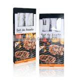 Set of 3 Hard Wood Handle Bbq Tool Set thumbnail-6