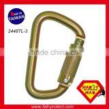 With CE EN362 Certification Steel Classic D Type Quicklock Carabiner thumbnail-1