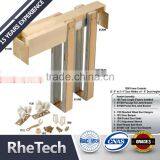 Standard Size Heavy Duty Hanger Steel Wrapped Splits Studs Track Pocket Door Frame Kits thumbnail-1