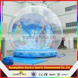 New Finished Life Size Snow Globe Clear Inflatable Dome for Live Show
