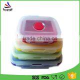 2016 Best Selling Eco-friendly Colorful Lunch Box Set Silicone Collapsible Lunch Box With Customized Logo thumbnail-3