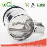 WCTS071A Stainless Steel 3-Cup Flour Sifter With Lid and Bottom Cover thumbnail-4