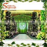 Man-made Artificial Flower Wall Party Decora Tive Artificial Flowers Walls New Design Customized Artificial Flower Wall thumbnail-2