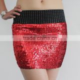 Hot Sale Shine Elasticity Slim Fitting Simple Straight Skirt