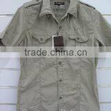 100% Cotton Poplin Men's Crinkle Shirts , Summer Short Sleeve Shirts thumbnail-3