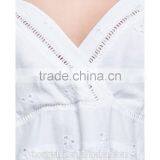 Names Of Girl Dresses Sleeveless White Frock Design 12 Year Girl Without Dress HSD6953 thumbnail-5