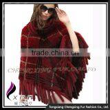 CX-B-M-62A 2016 New Latest Cheap Genuine Mink Fur Poncho and Shawl thumbnail-5