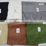 Fashion Women Twill Hot Popular Pashmina Shawl 100%viscose Solid Color thumbnail-6