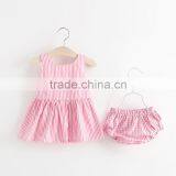 Korean Version of Strap Dress + Underwear 2 Pcs of Baby Clothes 2 Years Old thumbnail-3