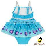 Children Cartoon Character Snow Strap Kids Beach Little Girl Modeling One Piece Swimwear Dress Clothes thumbnail-1