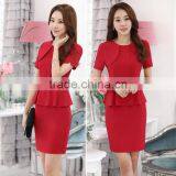 New Season Fashion Clothing Factory Short Sleeve Fancy New Model Casual Dress for Ladies thumbnail-3