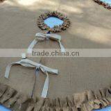 Wholesale Personalized Burlup Chiristmas Tree Skirt thumbnail-6