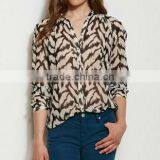 2014 Ladies Casual Chiffon Blouse thumbnail-1