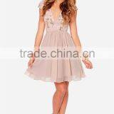 China Supplier Woman Dress Cap Sleeves Sequined Woman Dress Fashion 2015 thumbnail-3