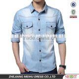 2016 New Fashion Men's Denim Casual Shirt thumbnail-2