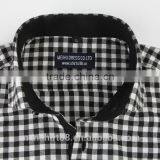 2017 Spread Collar Gingham Check Men's Flannel Shirts thumbnail-3