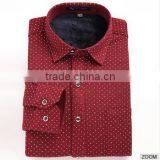 2016 the Latest Design 100% Check Casual Dress Dot Printed Shirt for Men thumbnail-2