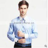 Latest Shirt Designs for Men 2016 Customise Solid Color Men's Dress Fashionable Long Sleeve Uniform t Shirt thumbnail-1