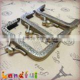 8cm Antique Bronze Metal Coin Purse Frame Clutch Purse Frame thumbnail-1