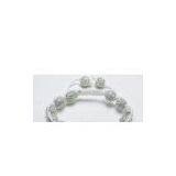 Shamballa Bracelet, Crystal AB Pave Alloy Beads thumbnail-1
