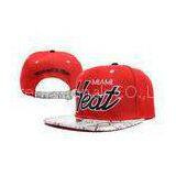 6-Panel 100% Cotton Red Strap Back Hats With Embroidery Logo , 56cm - 60cm thumbnail-1