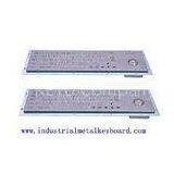Washable Industrial Keyboard With Optical Trackball , Stainless Steel Keyboards
