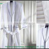 Waffle Bath Robe for Hotel Bathrobe Waffle Weave Men Plus Size Cotton Waffle Embroidered Robe thumbnail-5