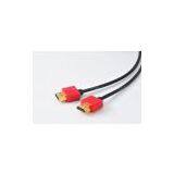red Super fine HDMI (Type A) to HDM I1.4V High Speed HDMI Cable