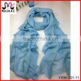 Wholesale 2014 Winter Hot Fashion 100% Wool Blue Scarf thumbnail-1