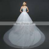 HS1610 Latest Applique Off Shoulder Long Train Bridal Gown Wedding Dress 2017 thumbnail-4