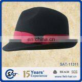 sweet style trilby hats for girls wool felt hats for wholesale