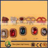 Fashion Designer Shiny Silver Metal Lips Rhinestones Sewing Button for Lady Garment