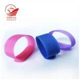 Straight Hook and Loop Cable Tie With Printed Logo