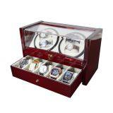 Custom Watch Shaker 4+5 Luxury Wooden Watch Winder For Home Use Or Collection Black Color thumbnail-1