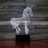 Led 7 Color Acrylic Plate 3d Night Light Romantic Lamp Sleeping Light thumbnail-5