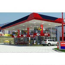 LF Space Frame Petrol Station Design in China