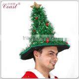 Funny Unique Design With Tinsel Christmas Tree Hat thumbnail-2
