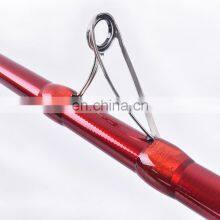 Amazon 4.2m Lure Weight 100-200g KW&CR Guide Ring Pure Carbon Beach Fishing Poles Red Color Surf Casting Rod thumbnail-4
