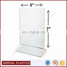 Маркетинговые держатели, держатель знаков, акриловая настольная шатерная стойка размером 5x7 - прозрачный держатель рекламных карточек thumbnail-2