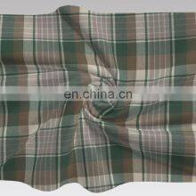 100% BCI Cotton Yarn Dyed Check Fabric for Long Coat and Shirt
