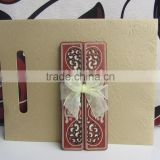 New Item Fancy Indian Wooden Wedding Invitation Cards