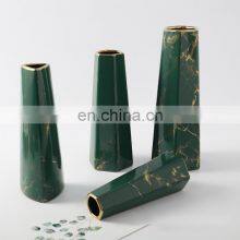 Скандинавский простой вазон по индивидуальному заказу. Украшение для свадьбы. Марморированный вазон золотистого и серебряного цвета. Керамический вазон для сухих цветов. Украшение для дома. thumbnail-3